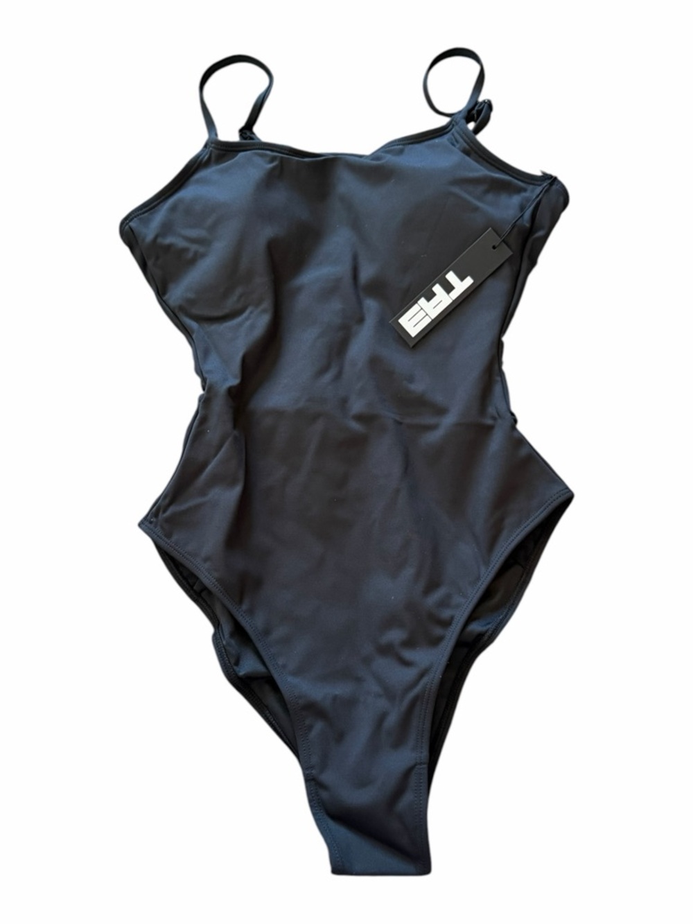 Ta3 Black Lacey One Piece Swimsuit Shapewear Bathing Suit Women’s Size XS NEW